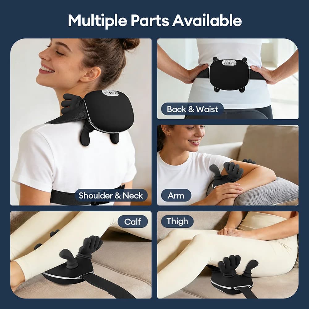 4D Massager — multiple body areas: neck, back, arm, calf